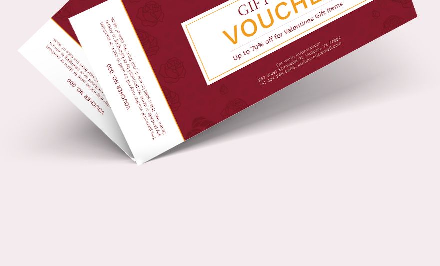 Gift Card Promotion Voucher Template