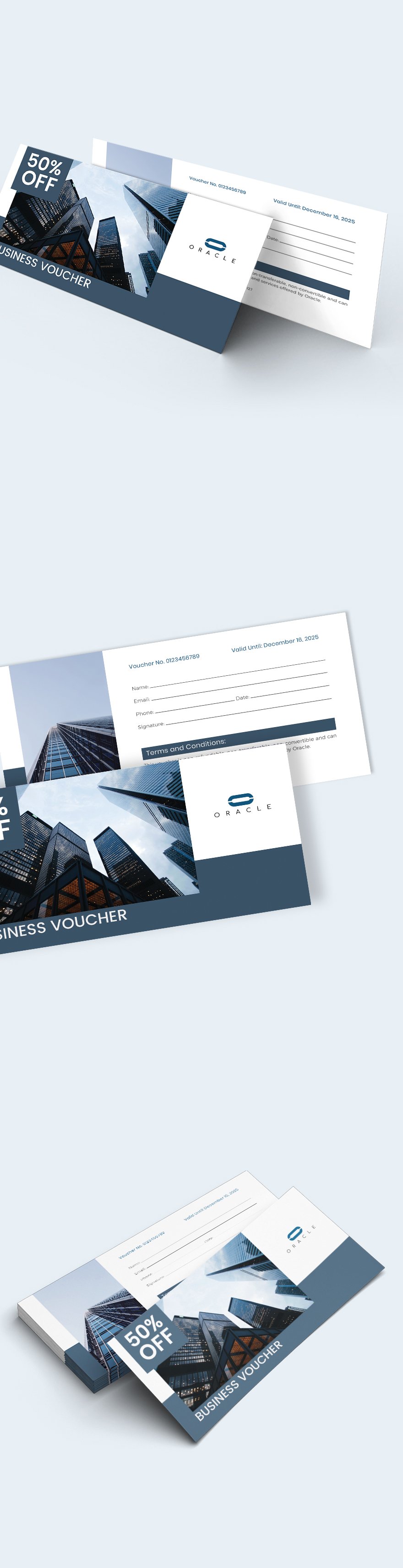 Business Voucher Template Illustrator Word Apple Pages PSD