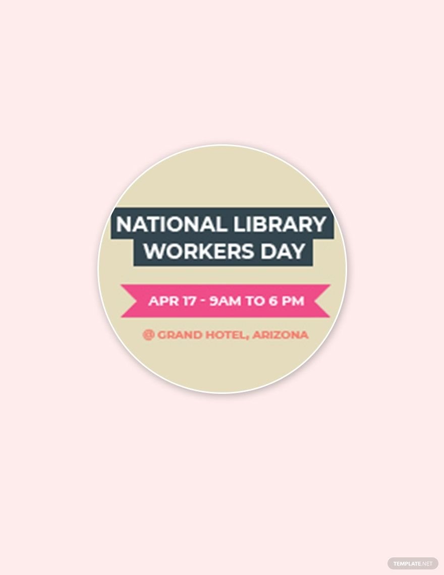 Free National Library Workers Day Google Plus Header Photo Template