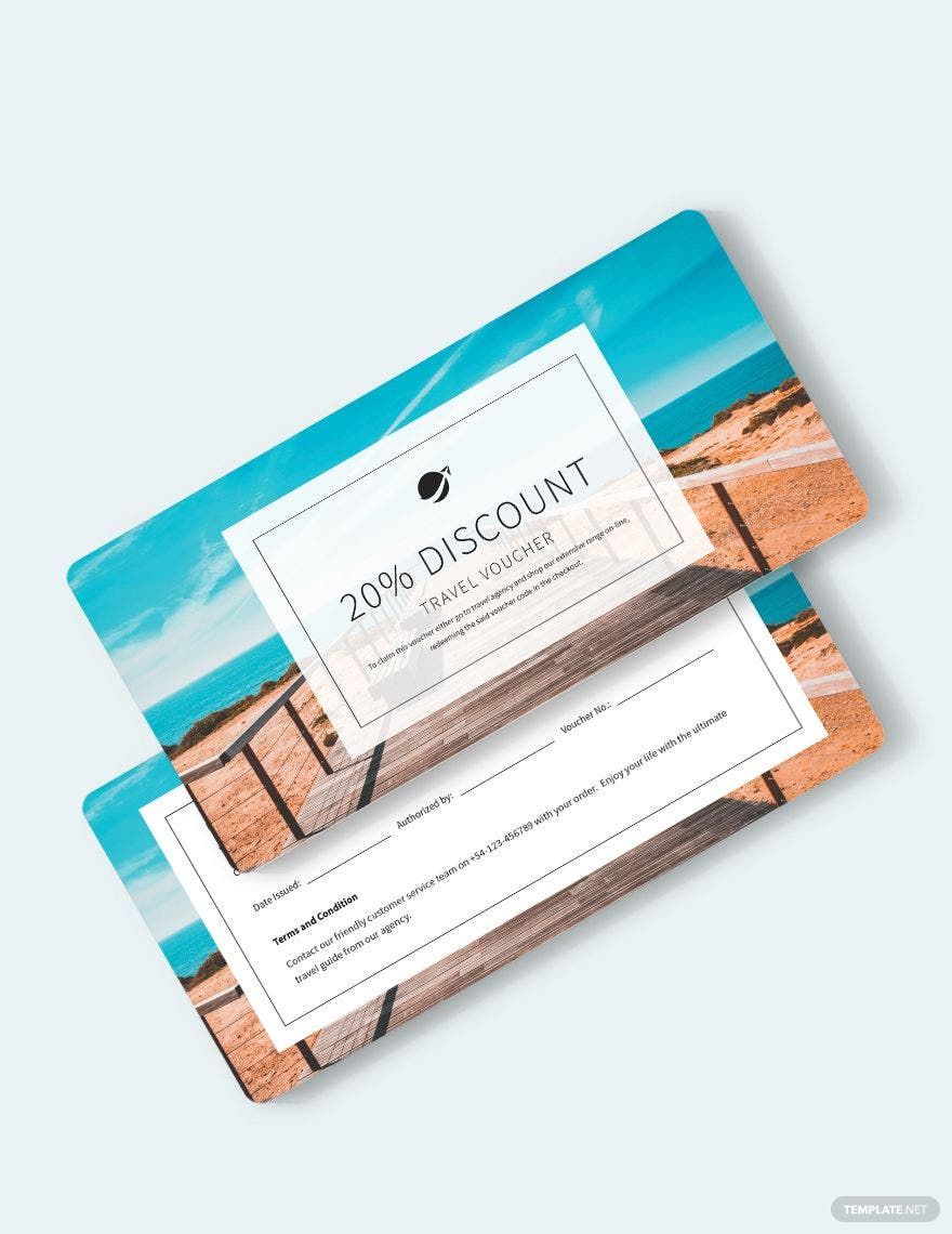Simple Travel Voucher Template Download In Word Illustrator PSD 