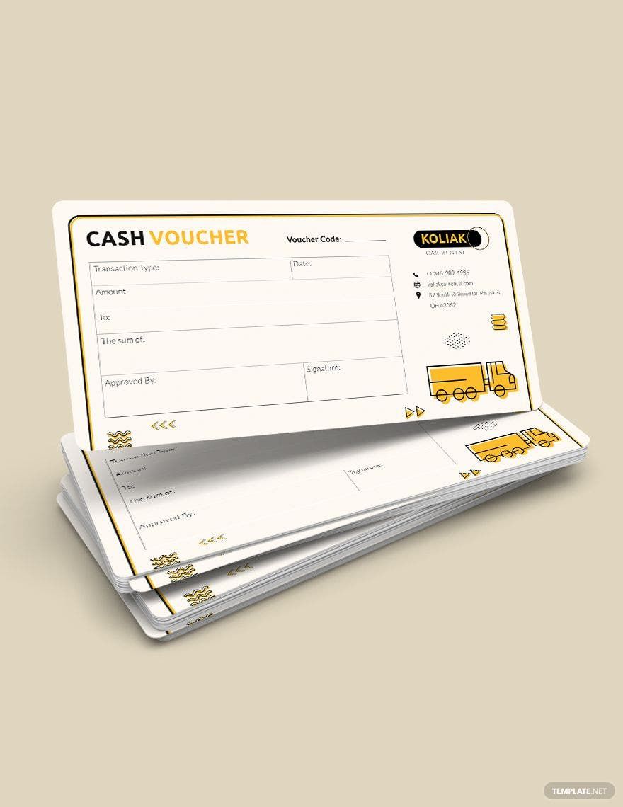 Transport Cash Voucher Template in Word, PDF, Illustrator, PSD, Apple Pages, Publisher