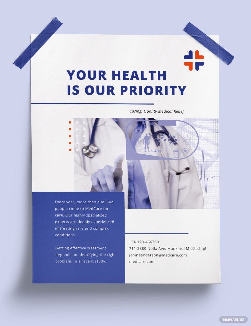 Health Care Poster Template
