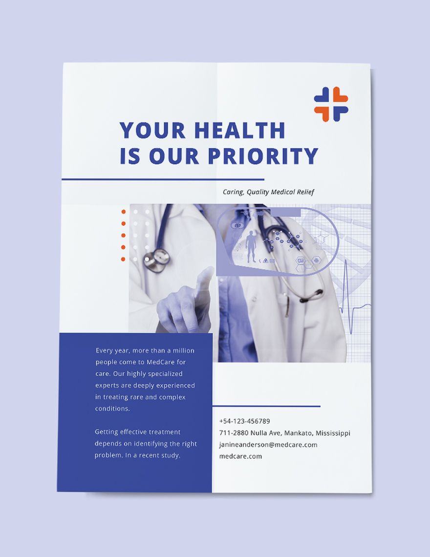 Health Care Poster Editable