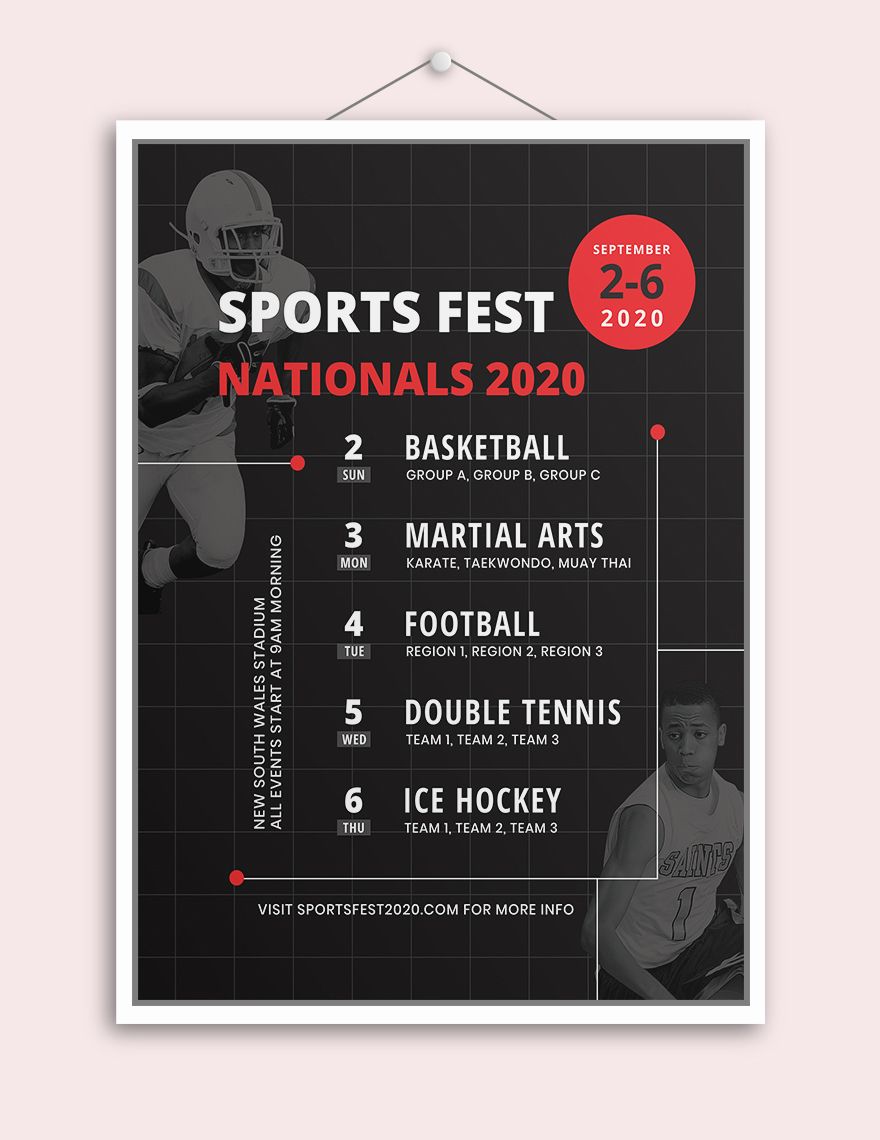 Schedule Event Poster Template