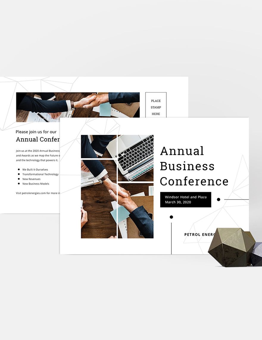 Annual Business Event Postcard Template