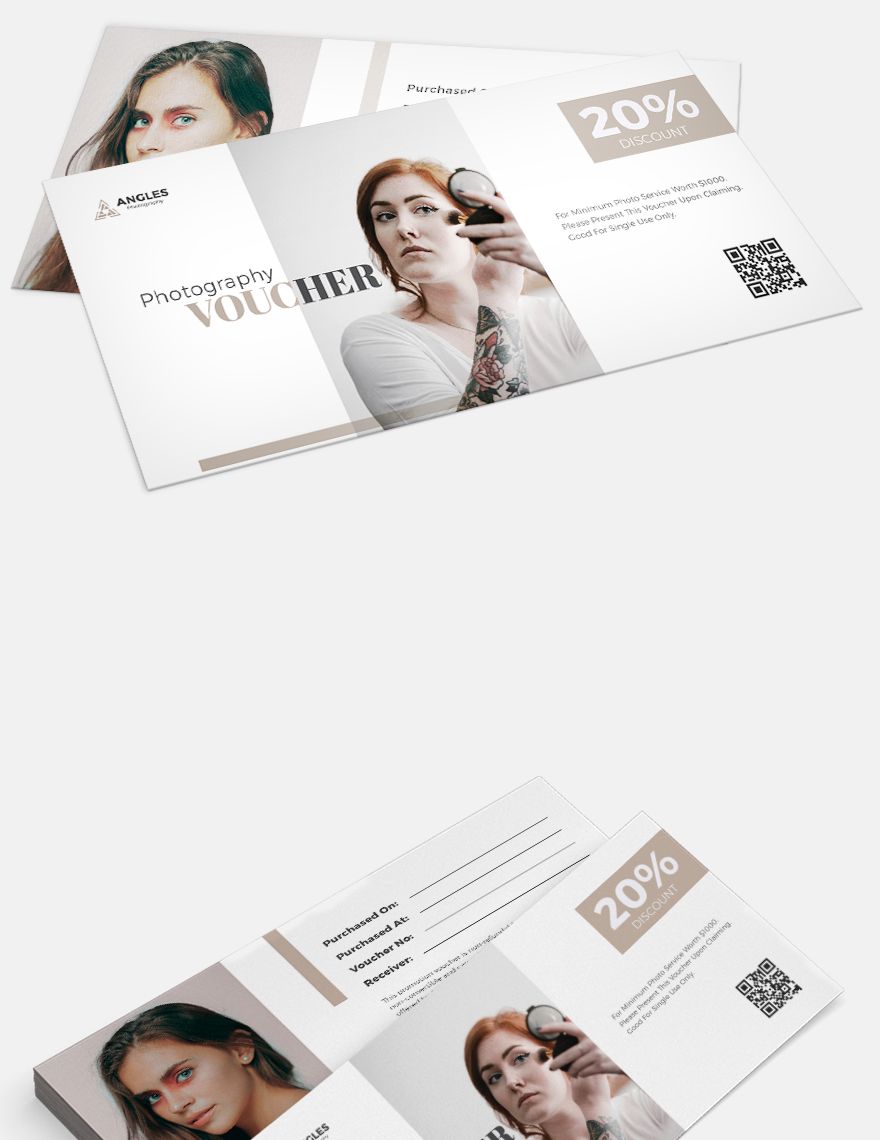 Makeover Photography Voucher Template