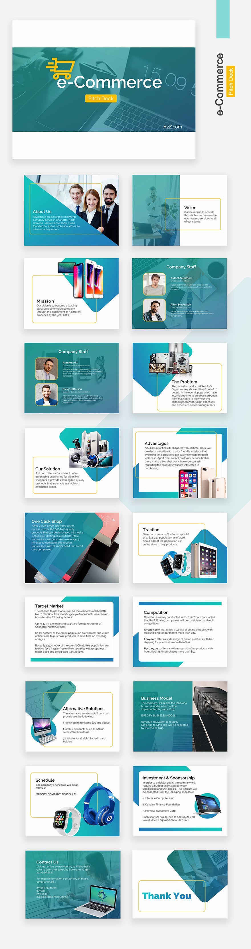 E-Commerce Pitch Deck Template