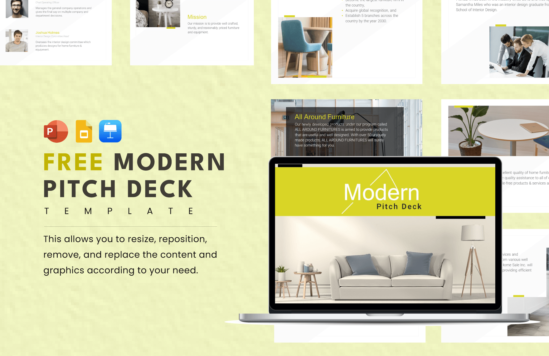 Free Modern Pitch Deck Template