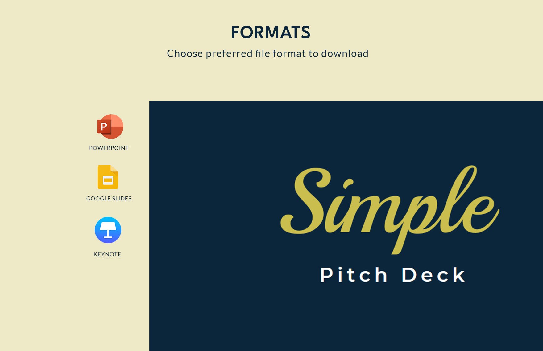Simple Pitch Deck Template