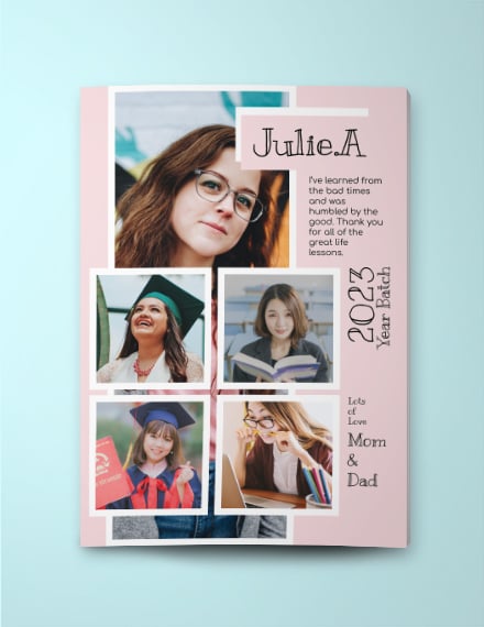 Creative Senior Yearbook Ad Template Indesign Word Apple Pages Psd Publisher Template Net