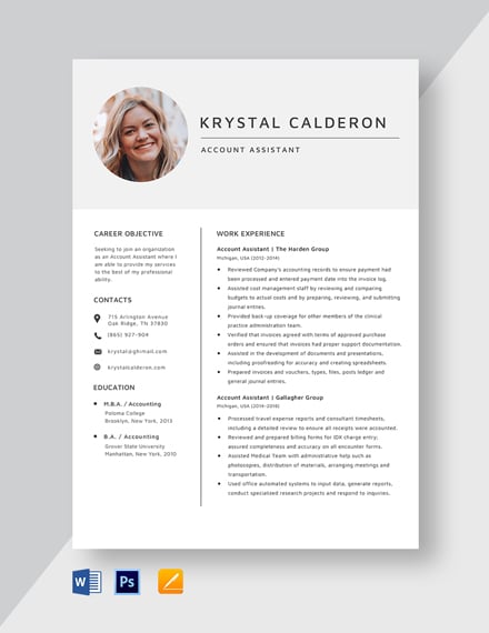 assistant resume