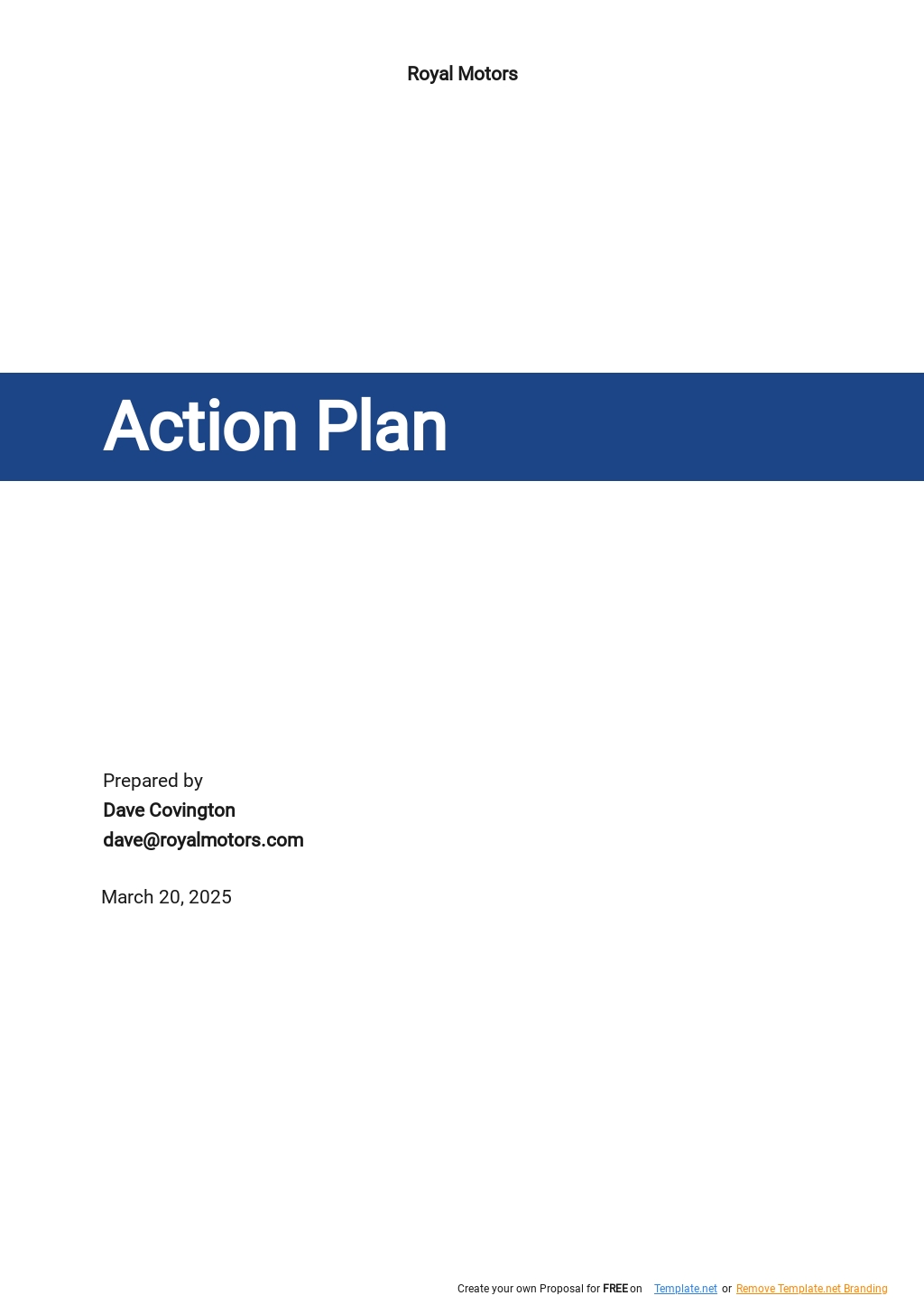 94+ FREE Action Plan Templates [Edit & Download] | Template.net