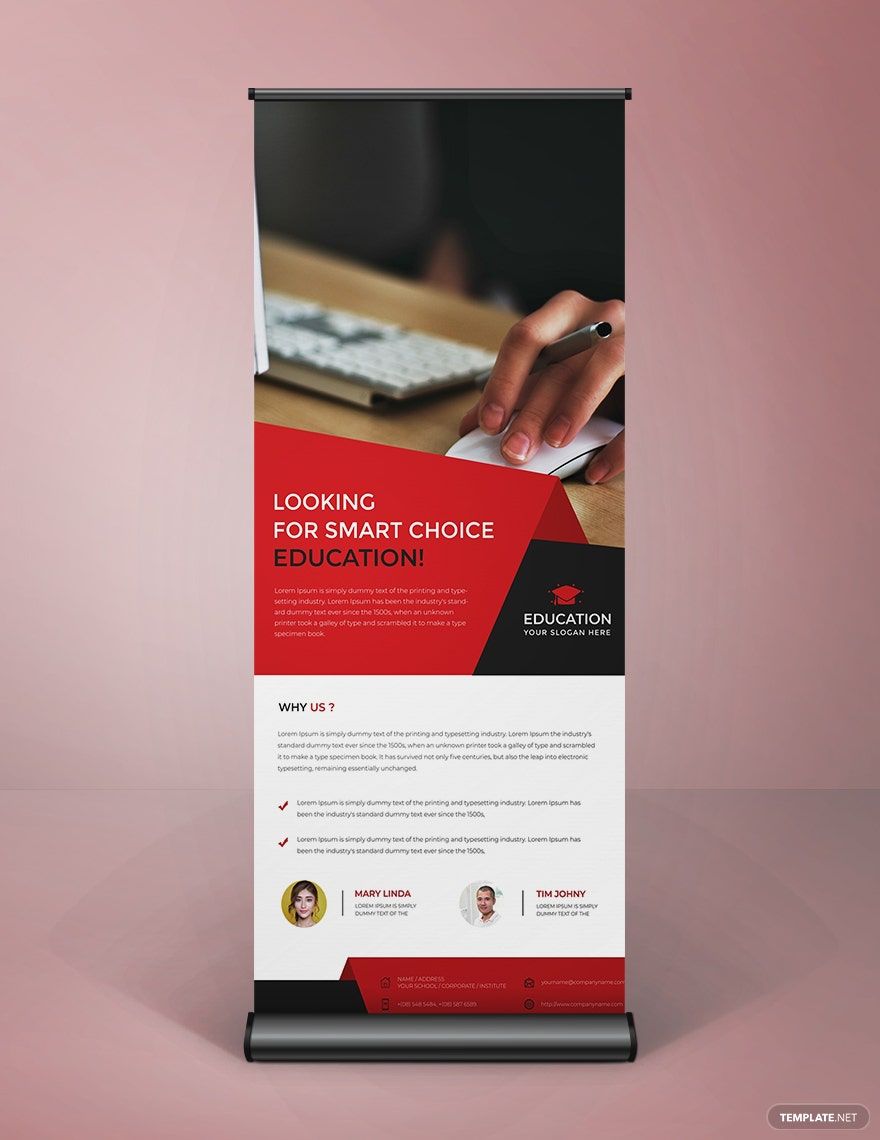 Clean Style Roll Up Banner Template