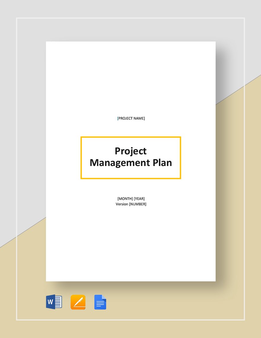Simple Project Management Plan Template
