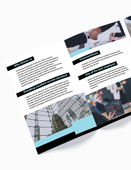 Banking Service BiFold Brochure Download
