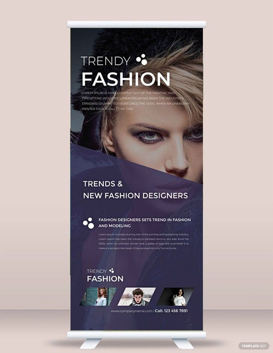 Fashion Roll Up Banner Template