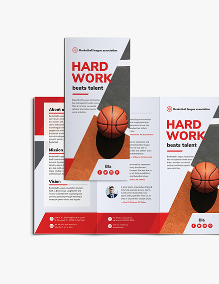 Sample Basketball TriFold Brochure