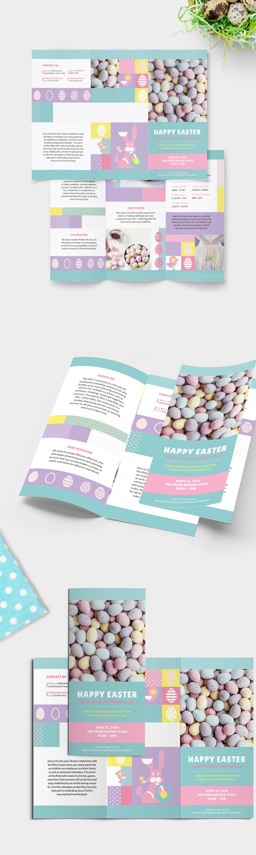 Easter Tri-Fold Brochure Template Easter Tri-Fold Brochure Template