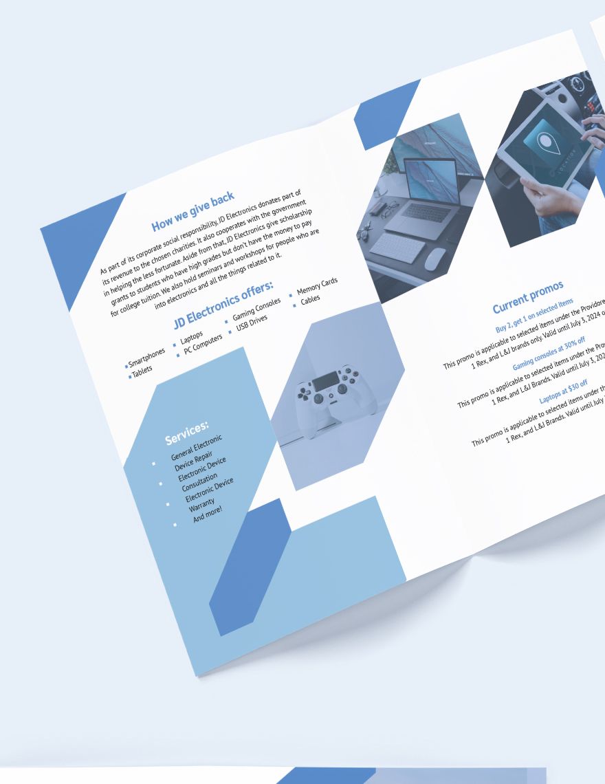 Electronic Bi-Fold Brochure Template