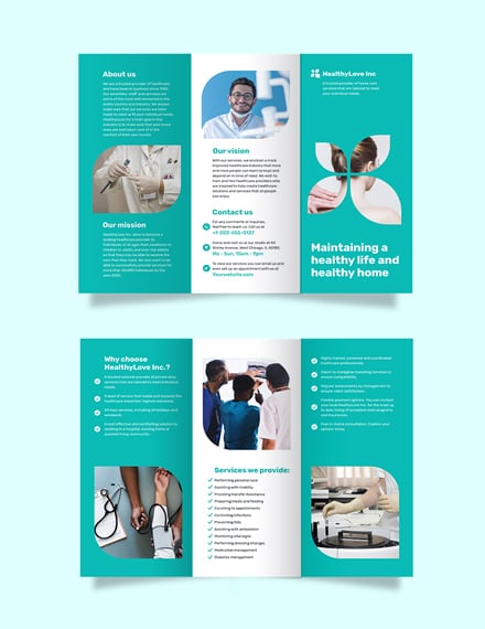 Home Healthcare TriFold Brochure