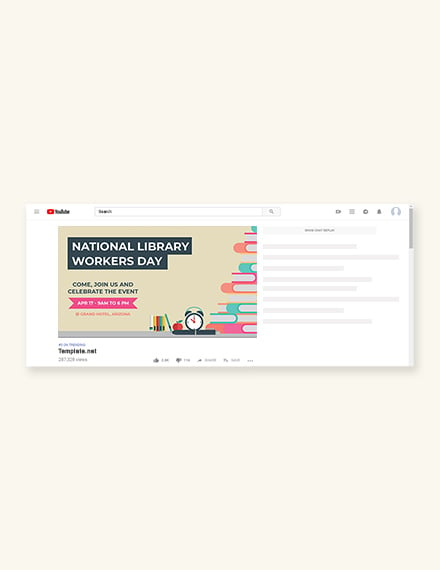 free national library workers day youtube video thumbnail template 1x