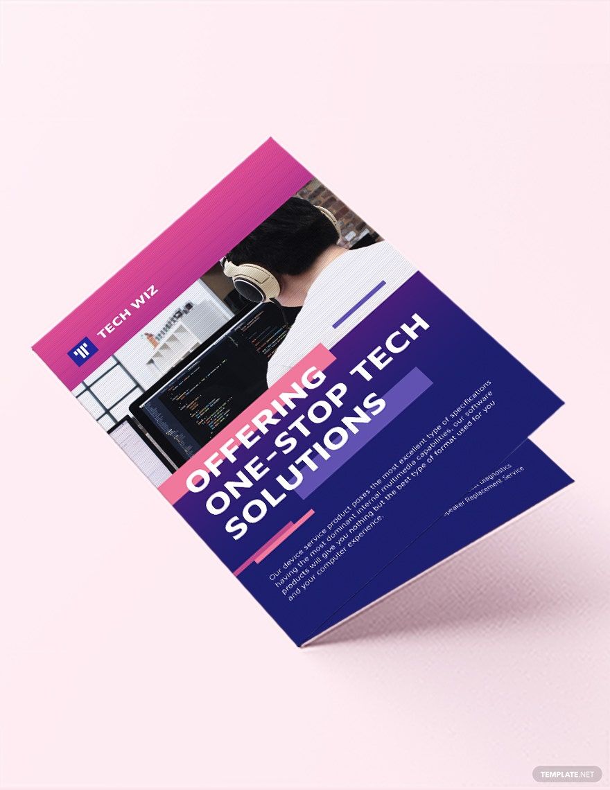 Professional Services Bi-Fold Brochure Template