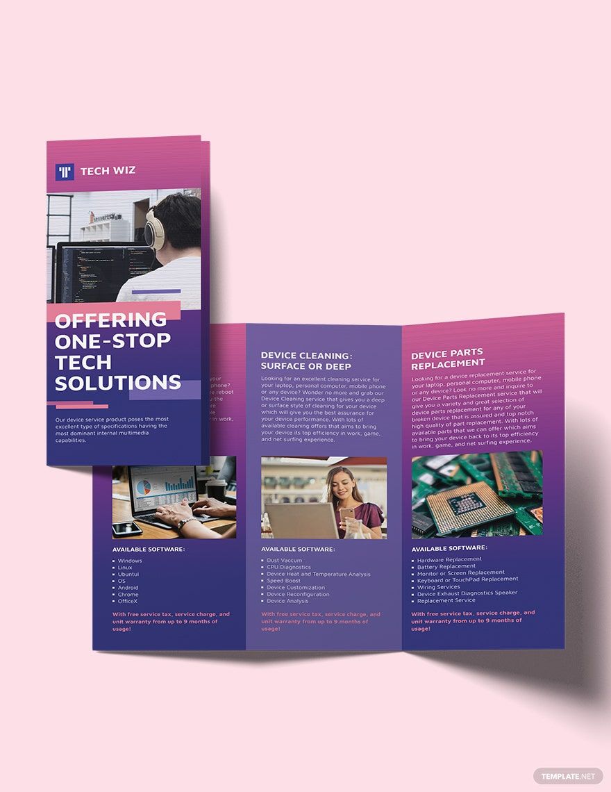 Professional Services Tri-Fold Brochure Template