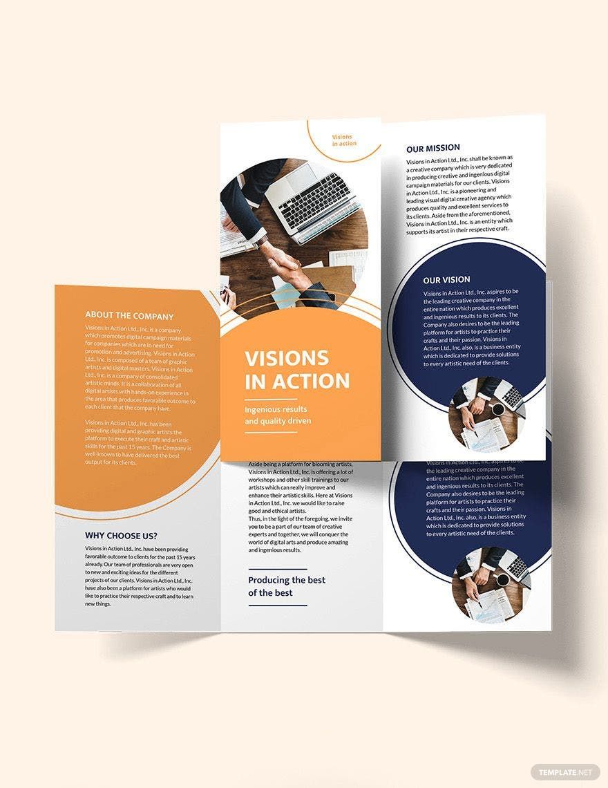 Proposal Tri-Fold Brochure Template in Word, Google Docs, Illustrator, PSD, Apple Pages, Publisher, InDesign