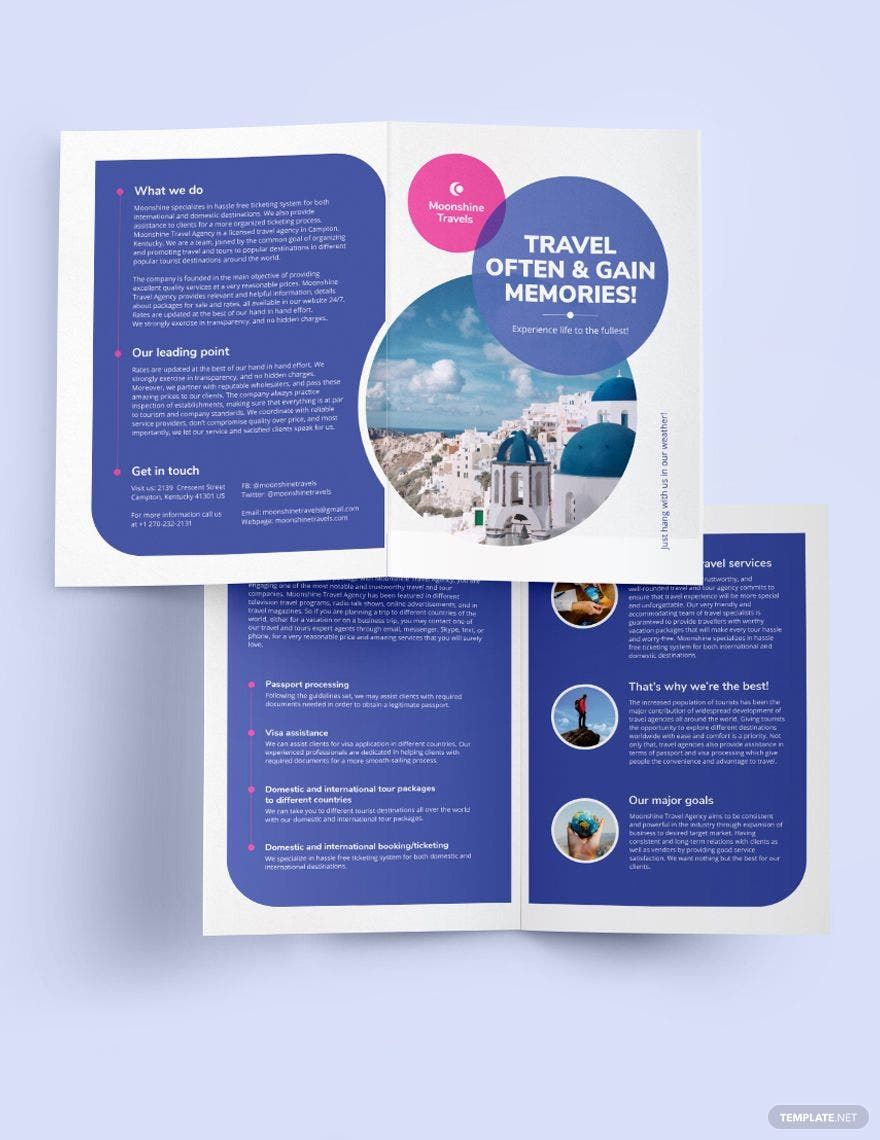 Vacation Bi-Fold Brochure Template