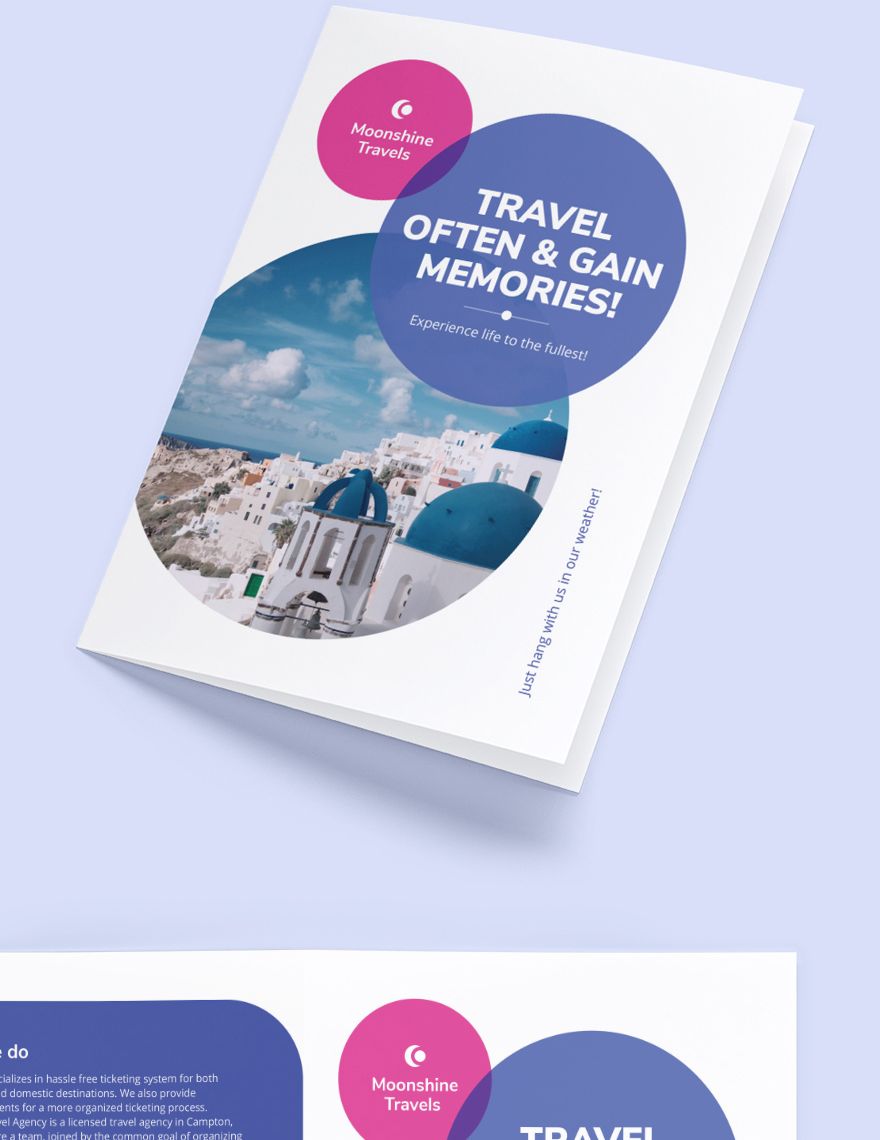 Vacation Bi-Fold Brochure Template