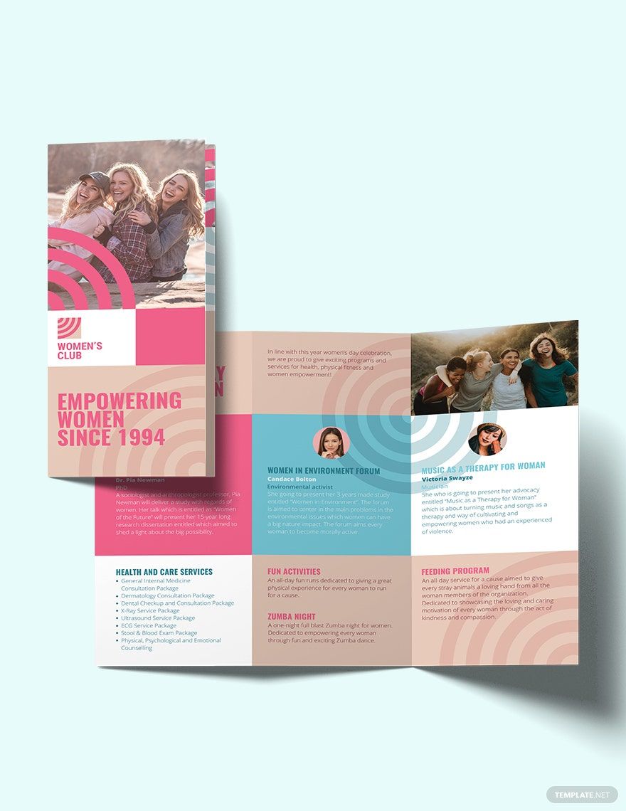 Womens Day TriFold Brochure Template