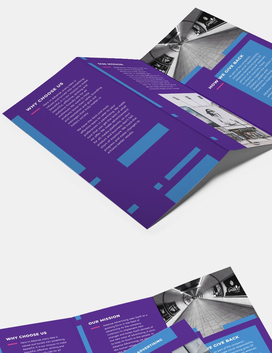 Advertising Company TriFold Brochure