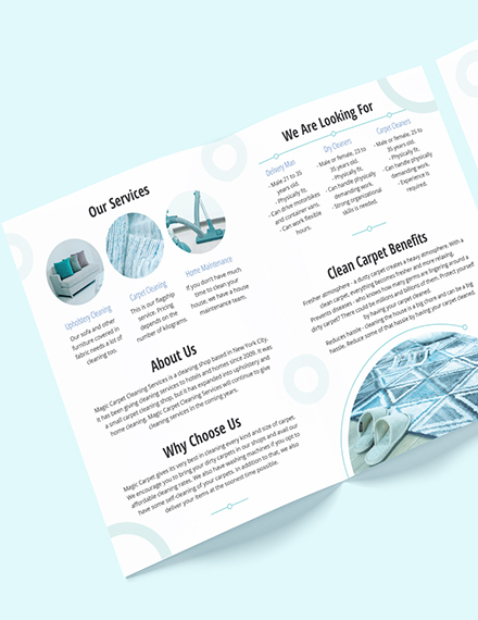 Cleaning Brochure Template - Illustrator, Word, Apple Pages, PSD ...