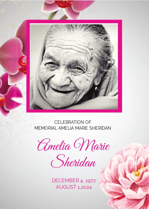 Funeral Memorial Card Template [Free PDF] - Word | PSD | Apple Pages ...