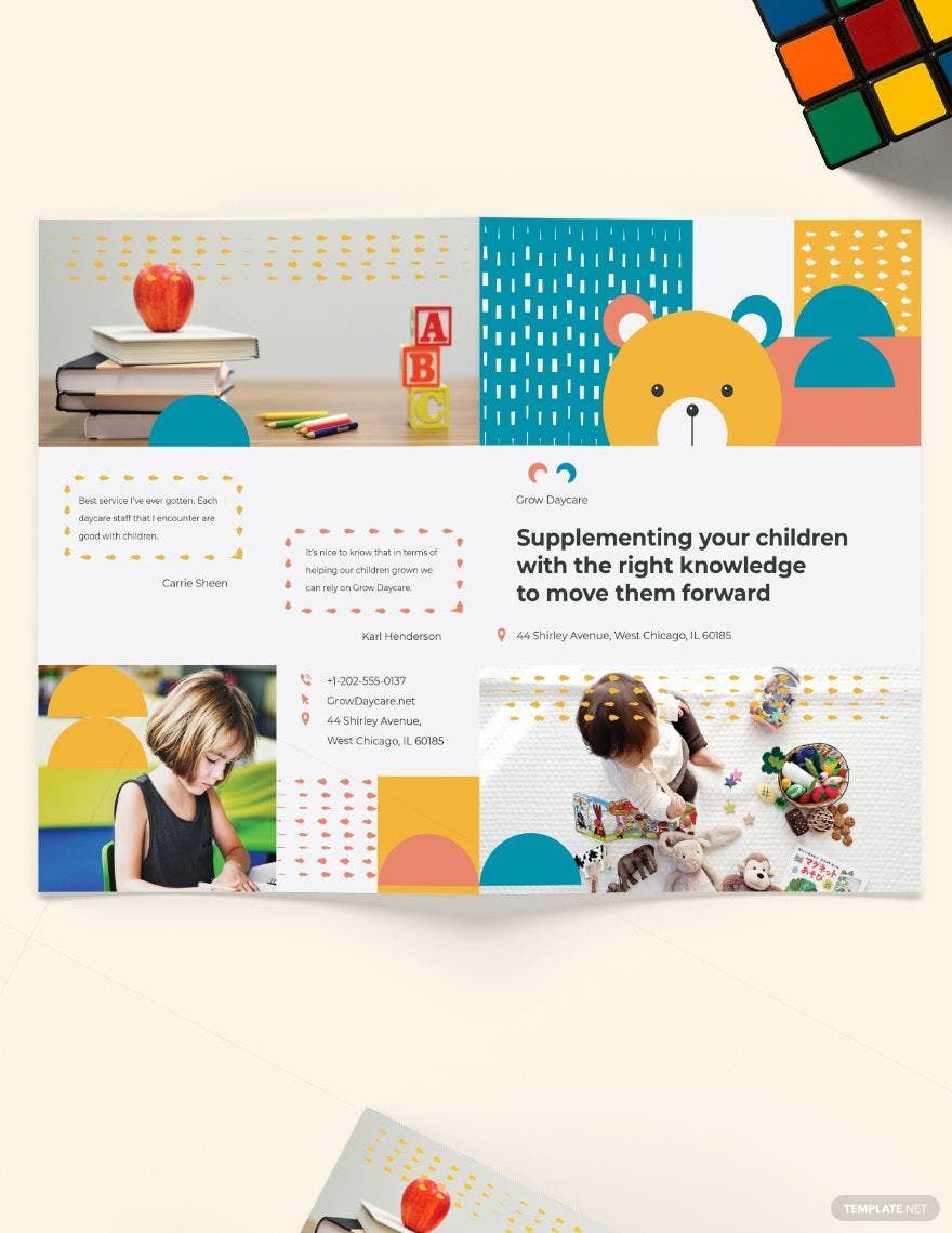 daycare-center-bi-fold-brochure