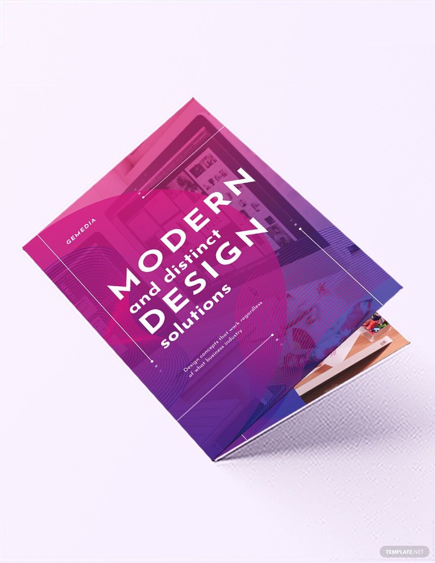 Design Company Bi-Fold Brochure Template