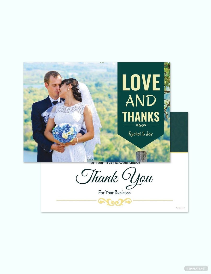 Personalized Thank You Card Template