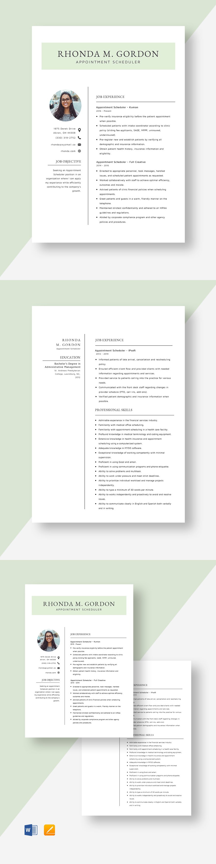 free-crew-scheduler-resume-template-word-apple-pages-template