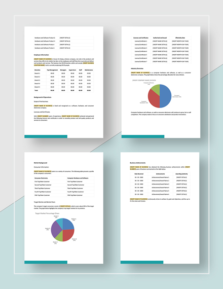 Free Info Report Template PDF