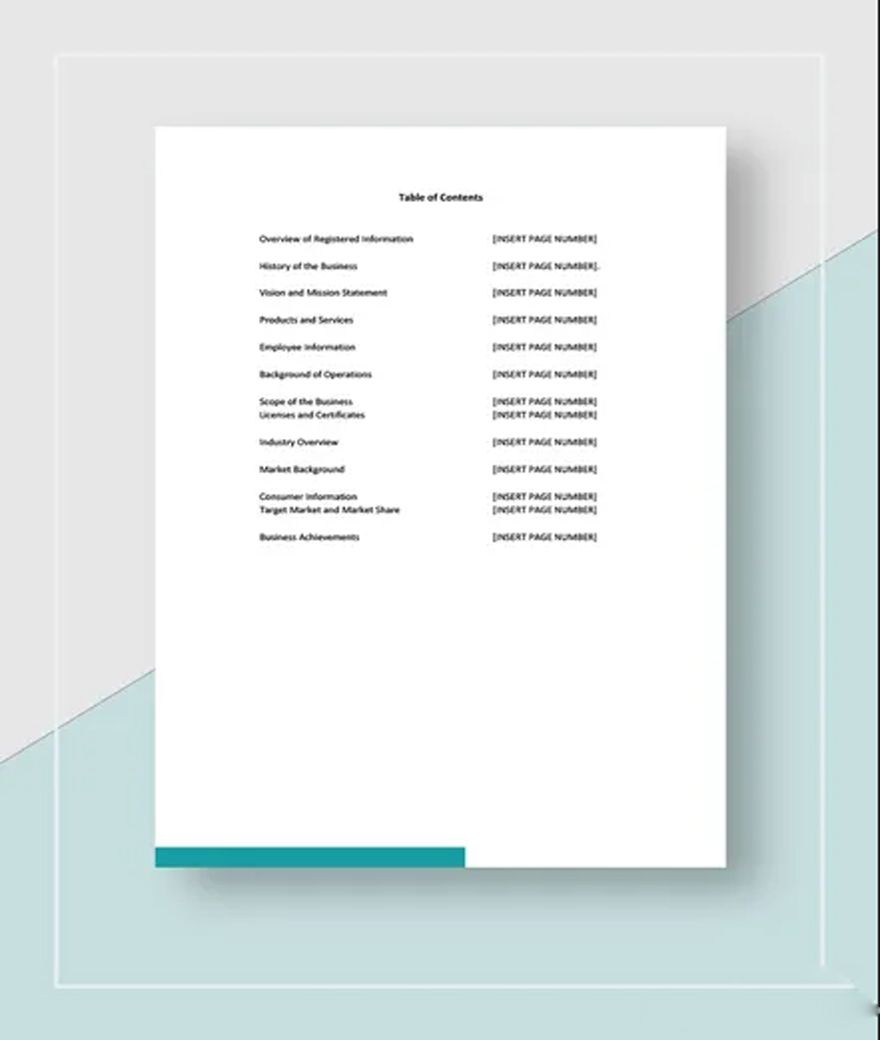 Simple Information Report Template