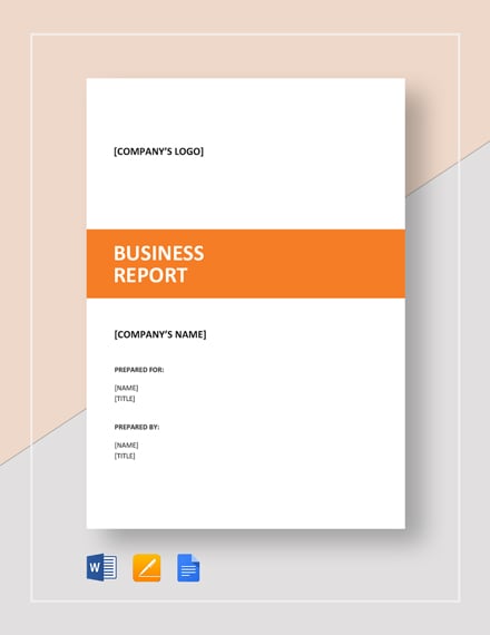 business report sample