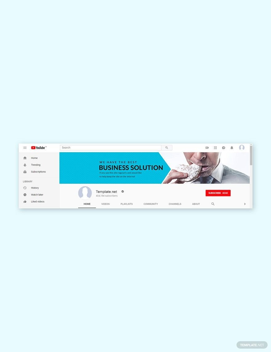 Business YouTube Channel Template