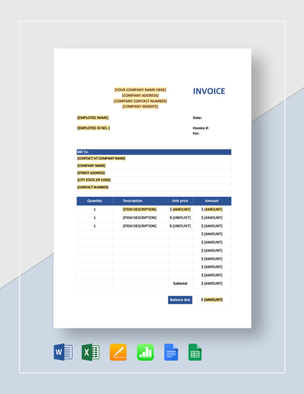 19 sales invoice templates free word excel pdf download free premium templates