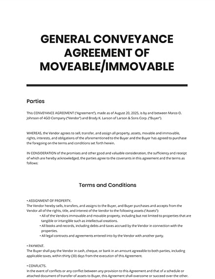conveyance documents