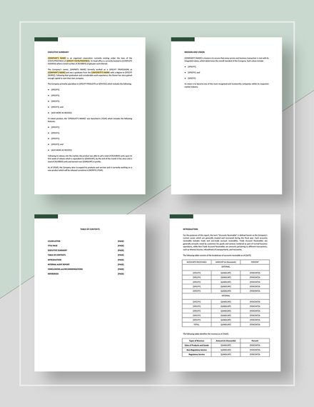 Simple Internal Audit Report Download
