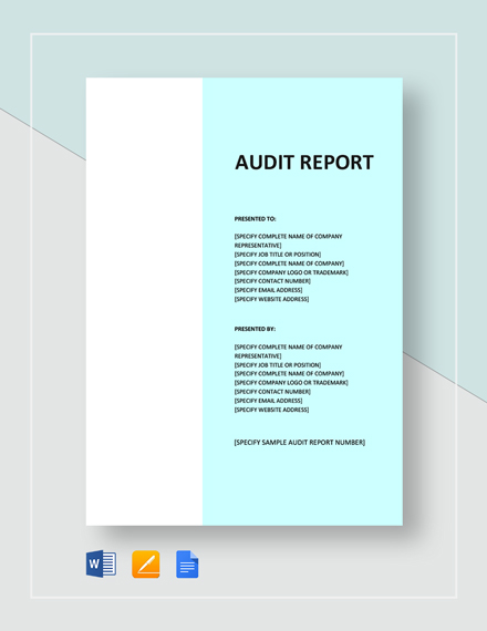 33 Audit Report Templates Sample PDF Word Format Download