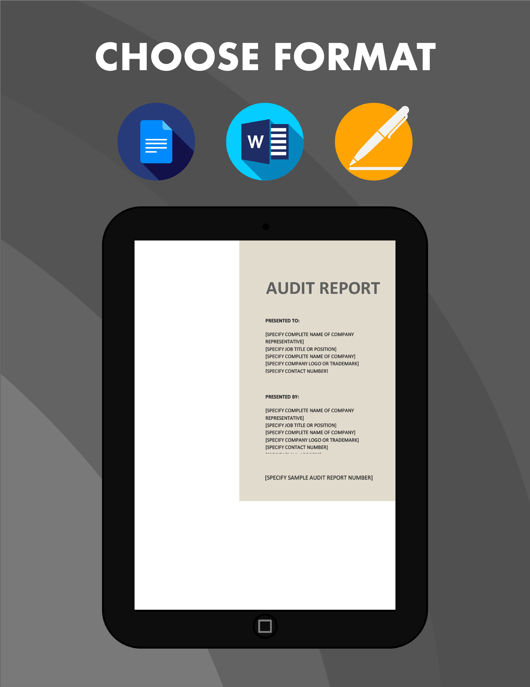 Sample Audit Report Template