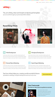 Service Company Website Template In Psd 