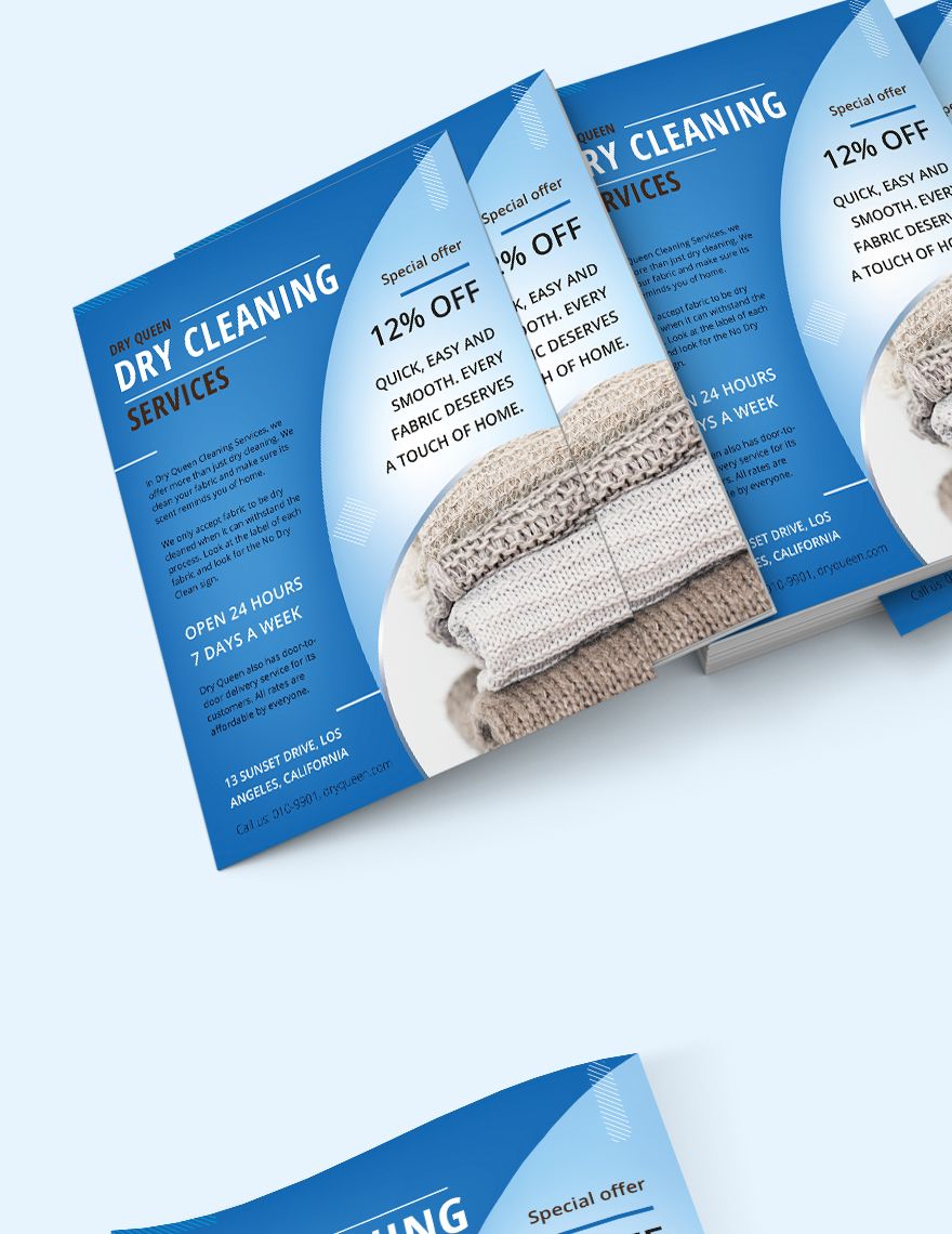 Dry Cleaning Flyer Template