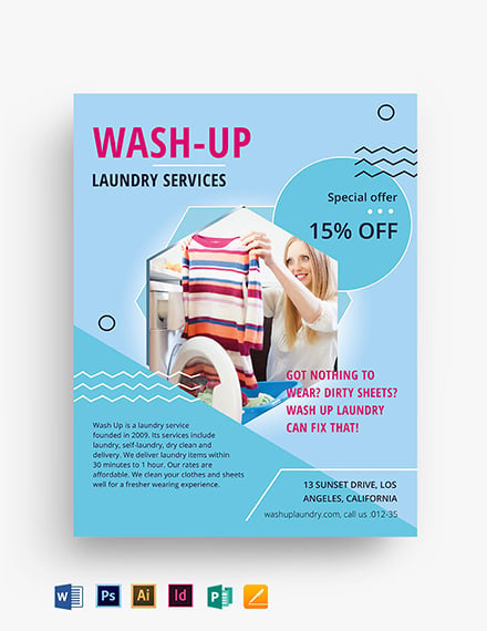 12 Laundry Flyer Designs Templates Psd Ai Free Premium Templates